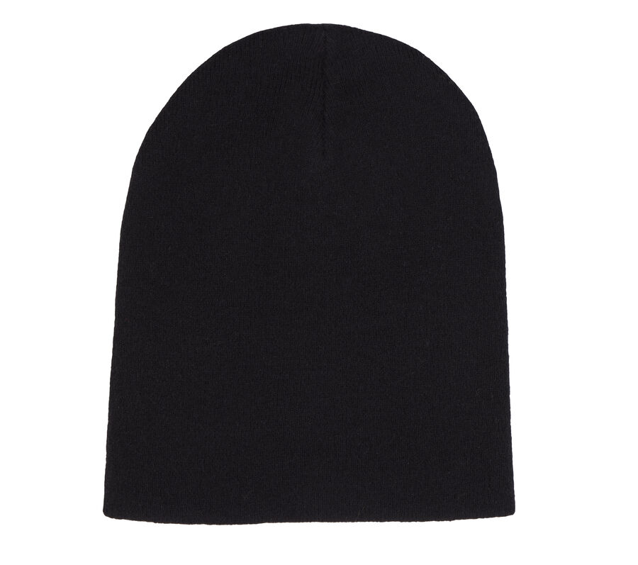 Merino Wool Beanie Hat, NOIR, largeimage number 0