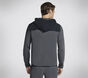 SKECH-KNITS Ultra Go Weekend Full Zip Hoodie, BLACK / CHARCOAL, large image number 1