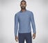 GO DRI All Day 1/4 Zip, BLUE  /  GRAY, swatch