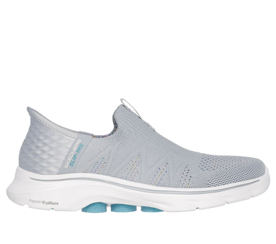 Skechers Slip-ins: GO WALK 7 - City Lights, GRIS / VERT MENTHE, largeimage number 0