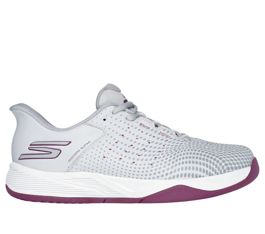 Skechers Slip-ins Relaxed Fit: Viper Court Reload, GRAY / PURPLE, largeimage number 0