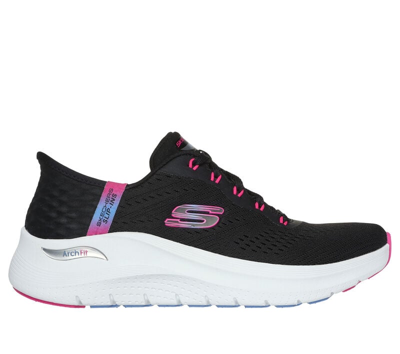 Skechers Slip-ins: Arch Fit 2.0 - Easy Chic, NOIR / ROSE FLUO, largeimage number 0