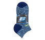 6 Pack Space Dye Low Cut Socks, BLEU / GRIS, large image number 1