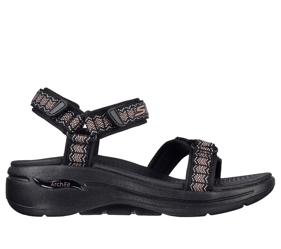 Buy Skechers Black Womens Go Walk Arch Fit Sandal - Wee Flip Flops Online  at Regal Shoes
