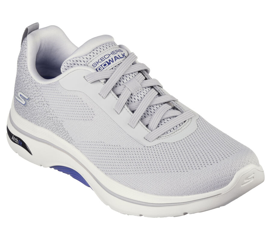 GO WALK Arch Fit 2.0 - Temporal, GRAY / BLUE, largeimage number 0