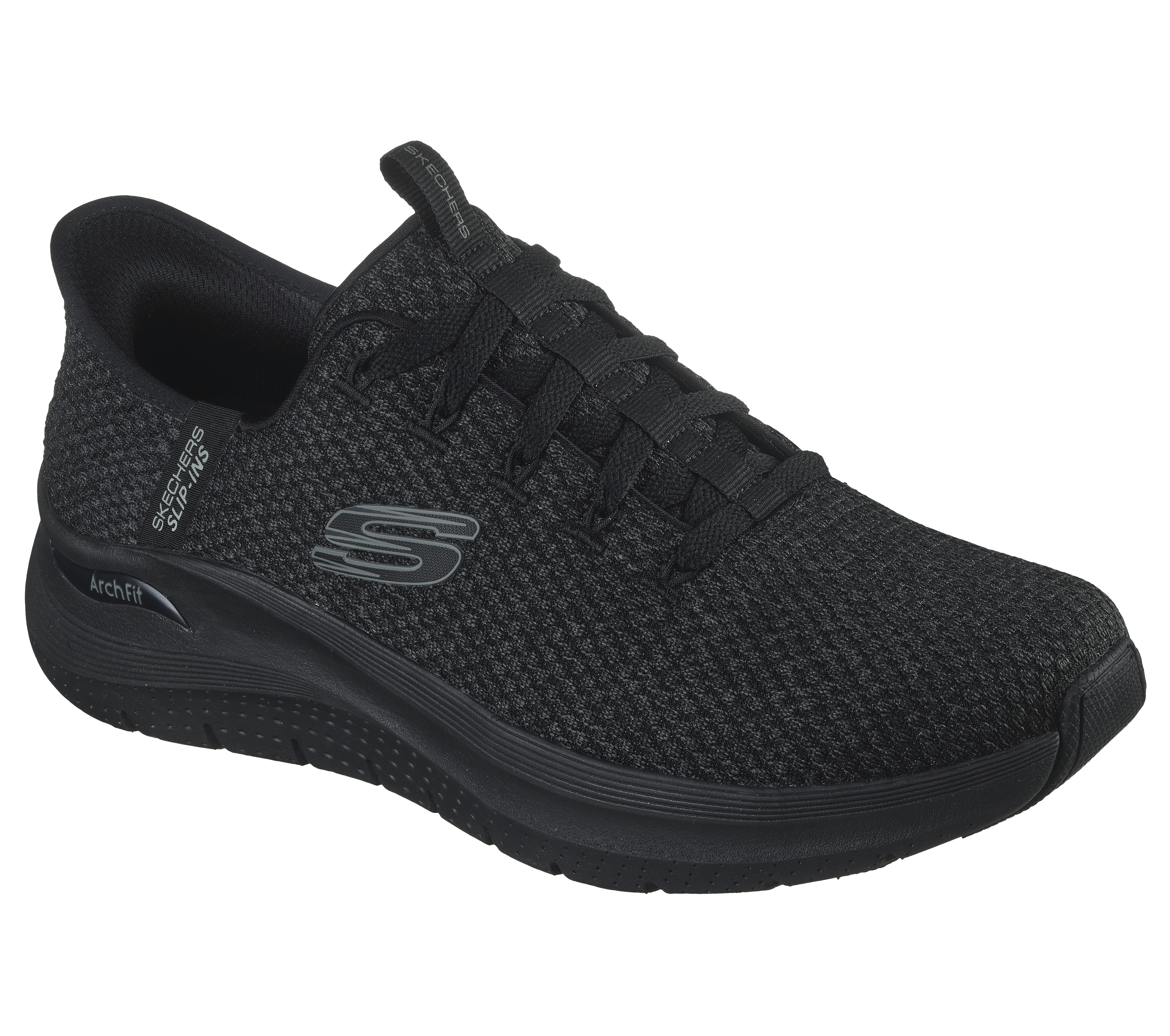 Black skechers sneakers best sale