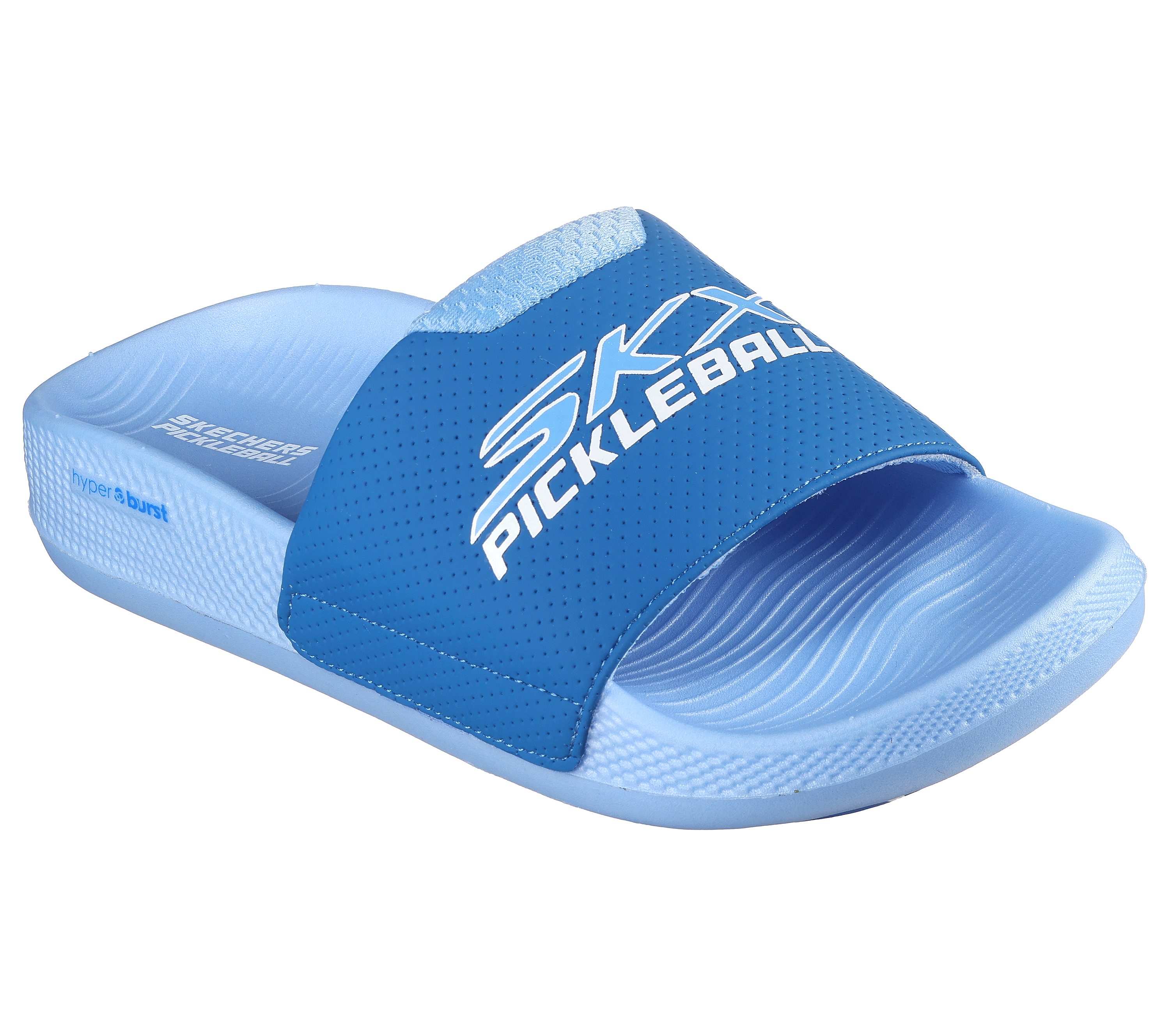 Give yourself the post-run recovery you deserve with Skechers Hyper Slide  sandals — Featuring a HYPER BURST®️ cushioned midsole and