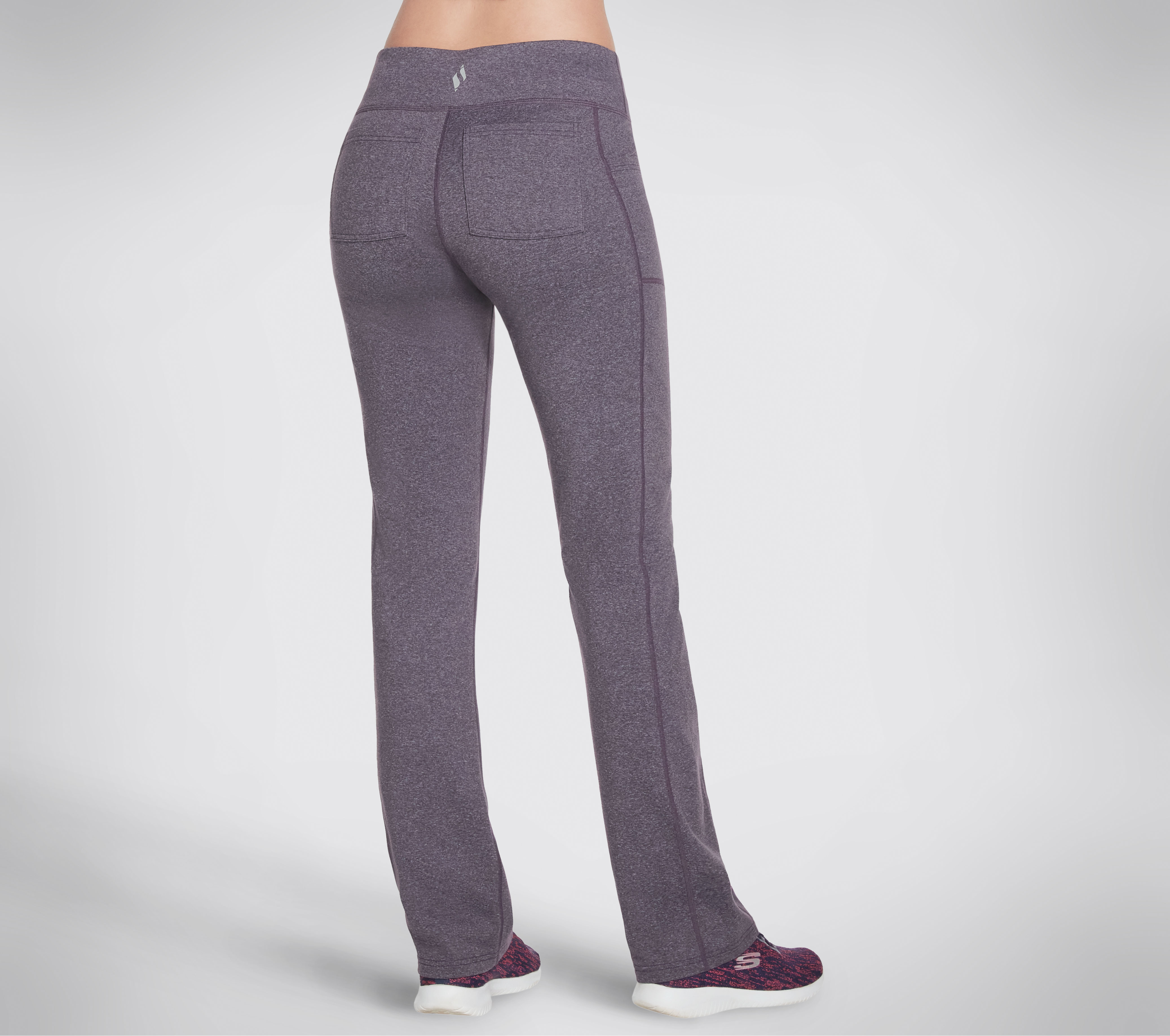 Skechers Restful 4 Pocket Pant  Grey Purple Loose Pants For Women
