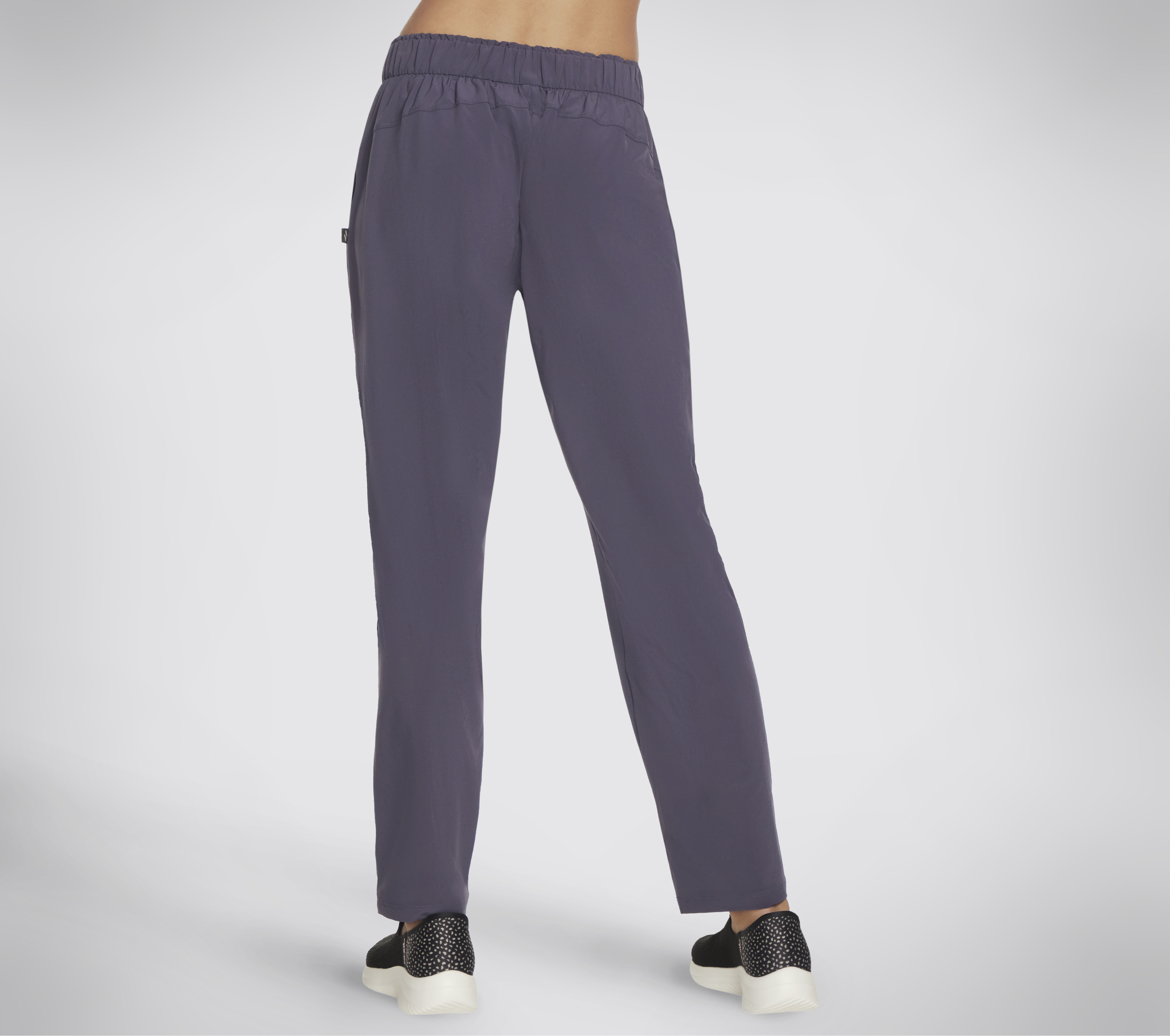 New SKECHERS Womens Active Leggings Go Walk 4 Pocket Pants Purple