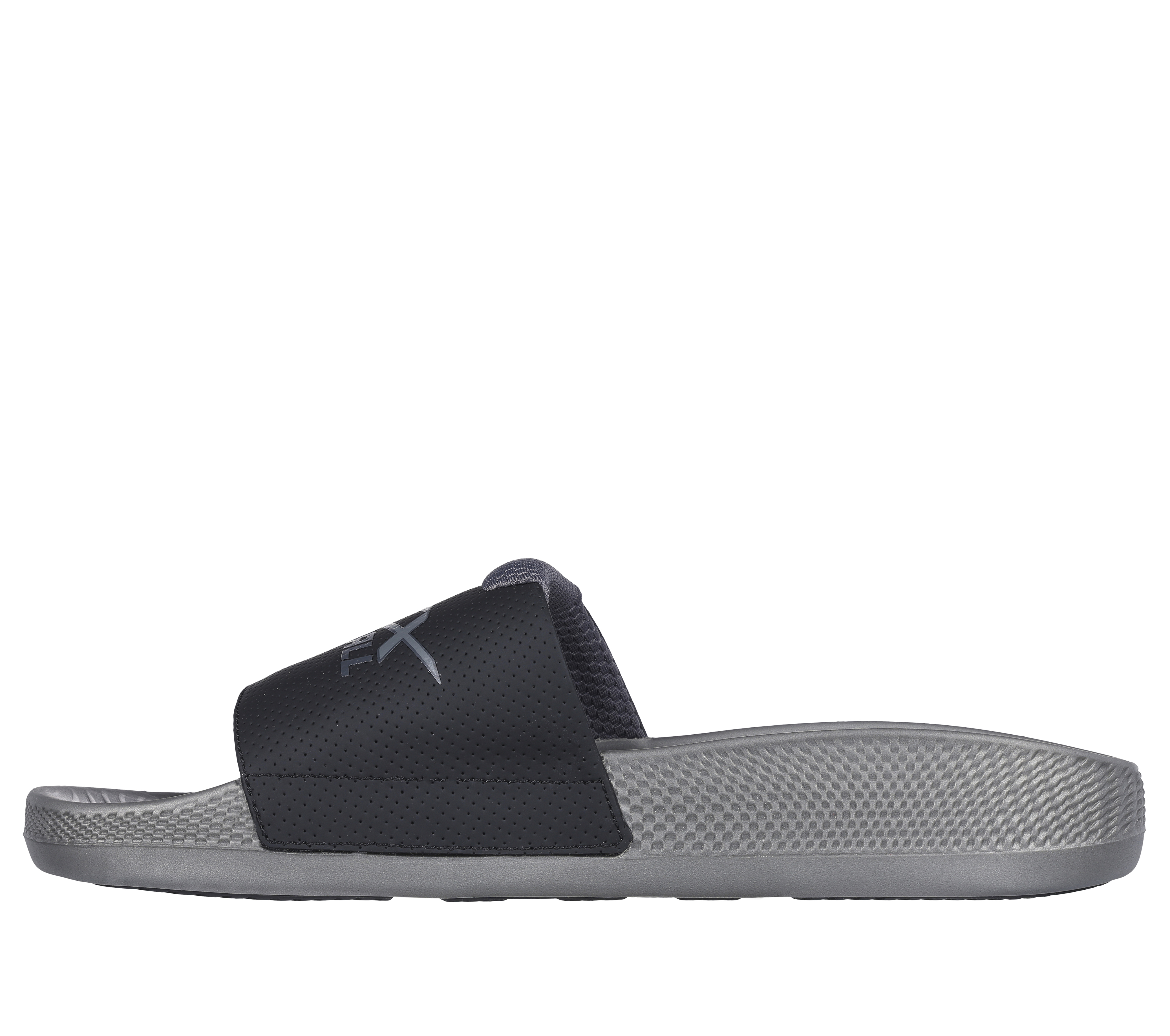  Skechers womens Hyper Slide - Post Exercise - Performance  Recovery Slide Sandal​,Black/White,5 M US