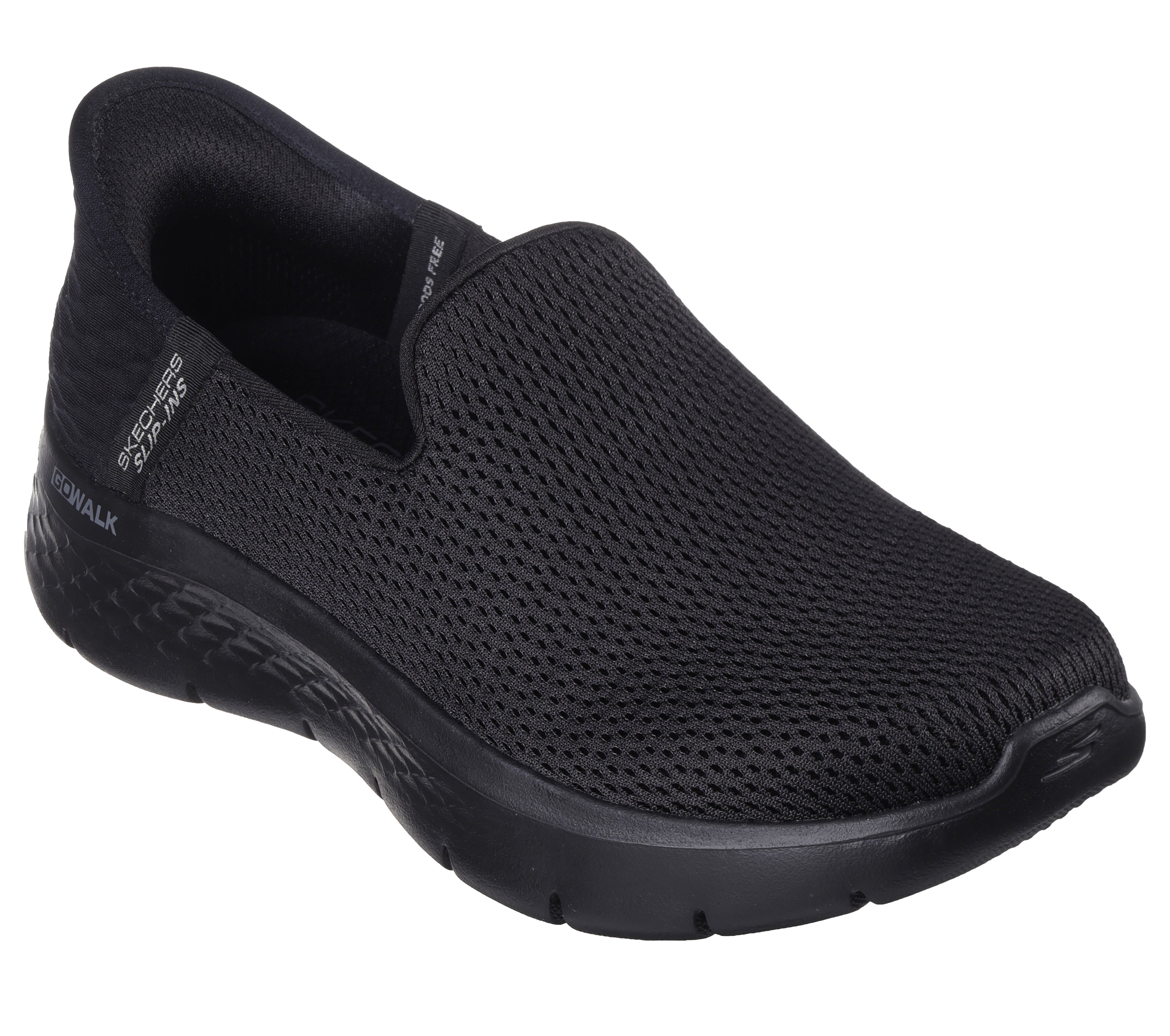 Skechers Women s Hands Free Slip Ins Go Walk Flex Relish Wide Width Slip On Sneaker Black 6