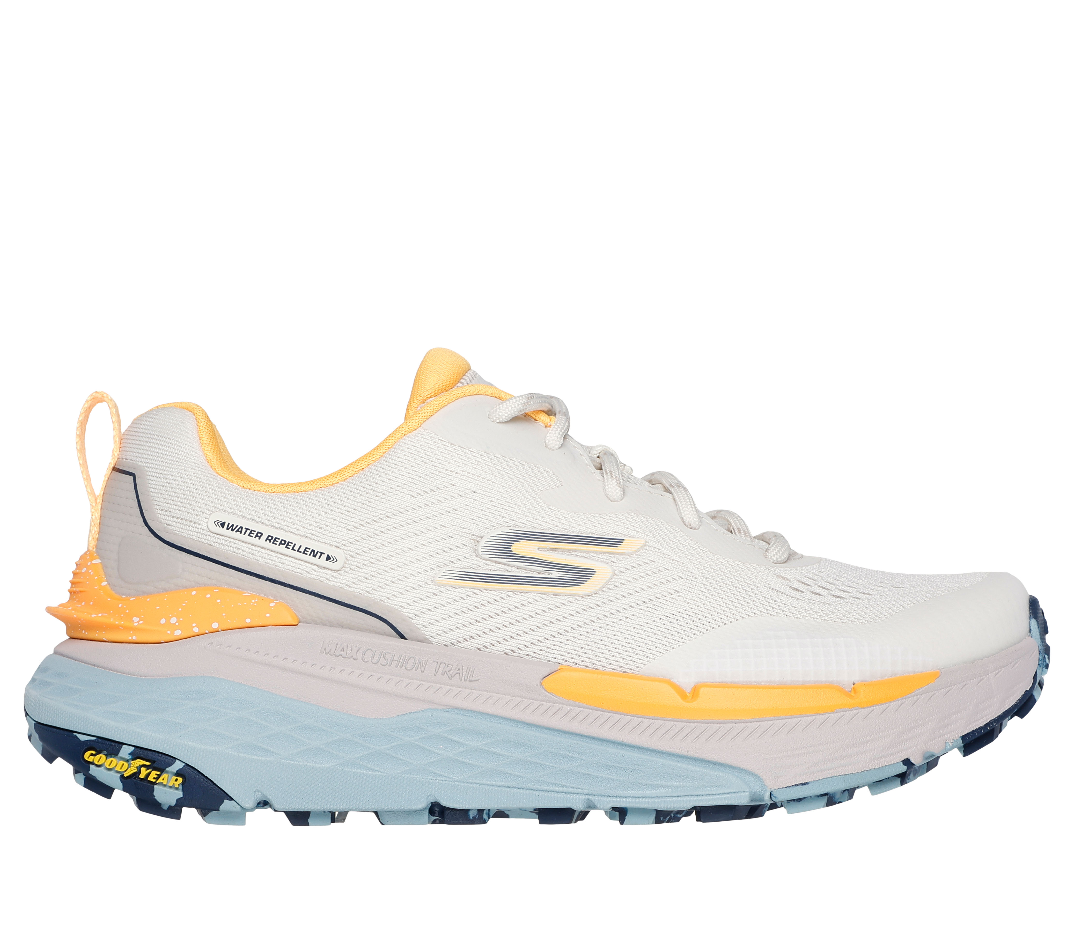 Skechers Women s Max Cushioning Elite Trail 2.0 Sneaker in Natural Yellow Size 8.5 Vegan Medium Width